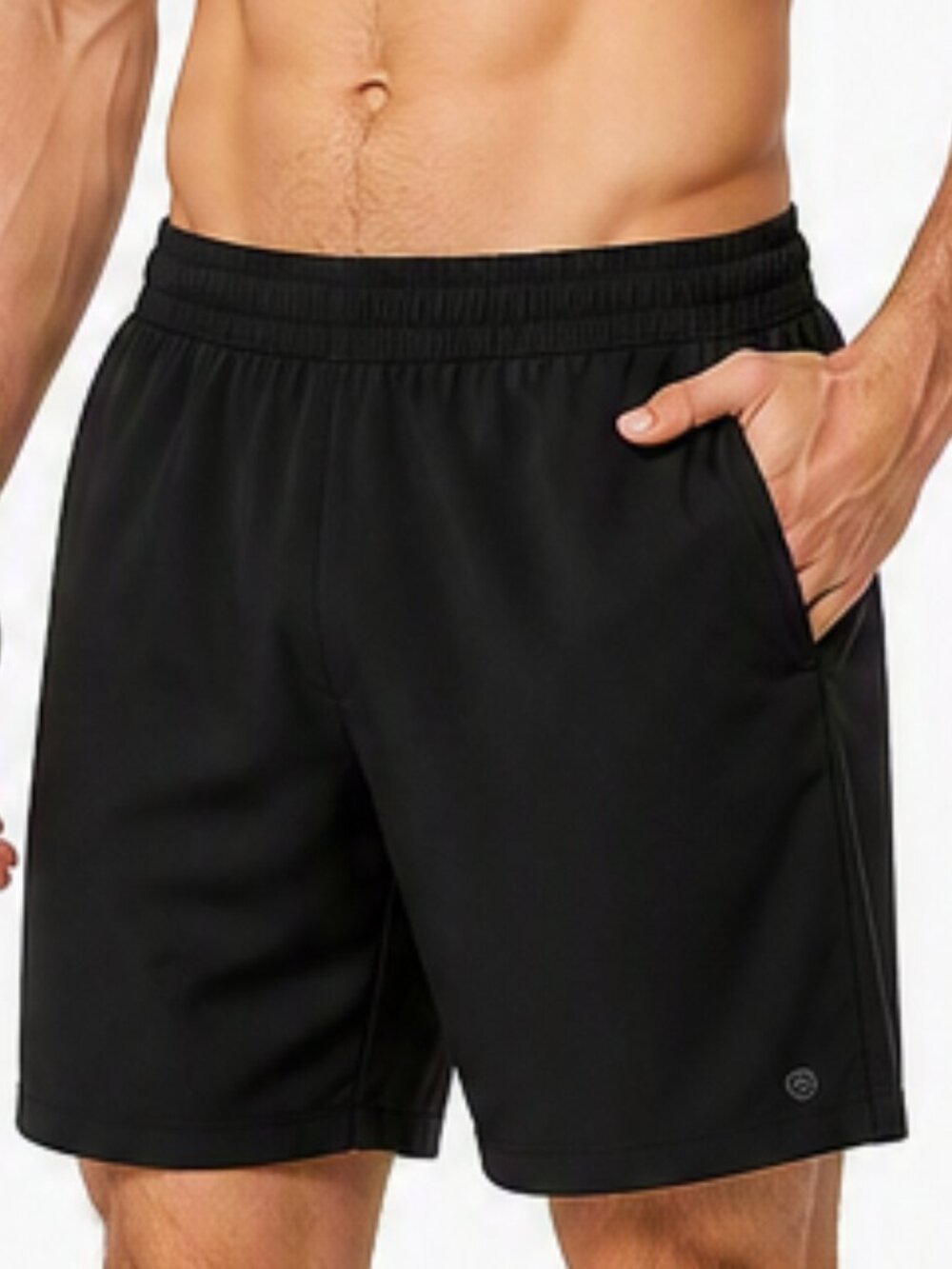 Men's Black Performance Shorts